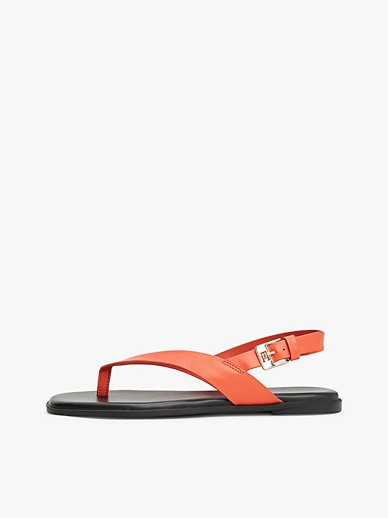 Kadın Color Block Thong Sandalet Turuncu FW0FW08883SN2