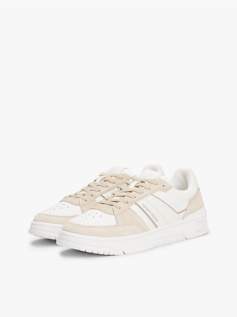 Erkek TJM Cupsole Sneaker Bej  EM0EM01579RBV