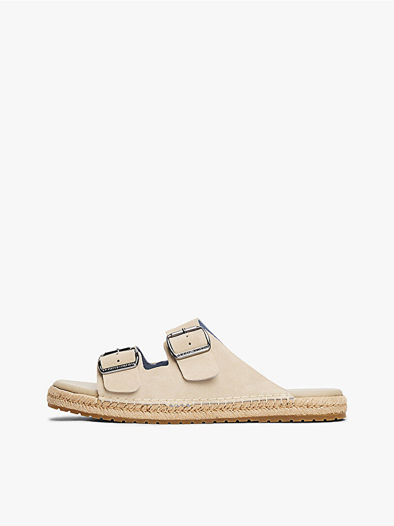 Erkek Flex Jutte Hilfiger Espadril Terlik Bej  FM0FM05503RBT