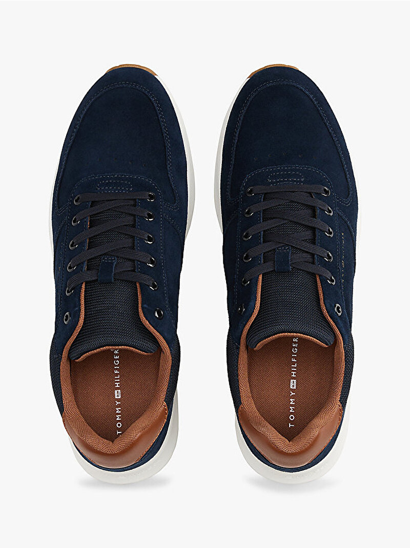 Erkek Premium Suede Hybrid Sneaker Lacivert FM0FM05690DW5