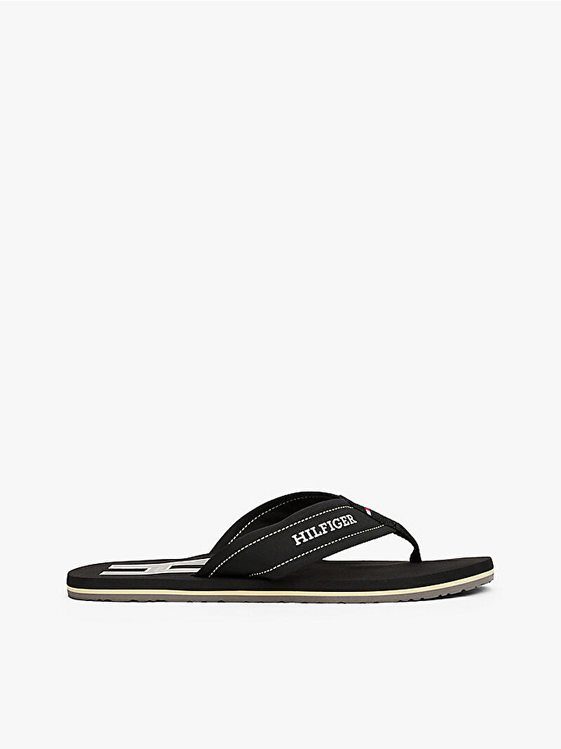 Erkek Hilfiger Padded Plaj Terliği Siyah FM0FM05536BDS