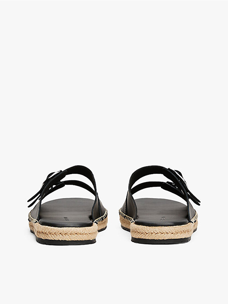 Erkek Flex Jutte Hilfiger Espadril Terlik Siyah FM0FM05646BDS
