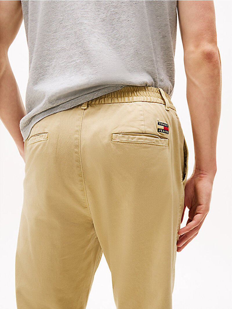 Erkek TJM Isaac Twill Casual Pantolon Bej  DM0DM20693ACT