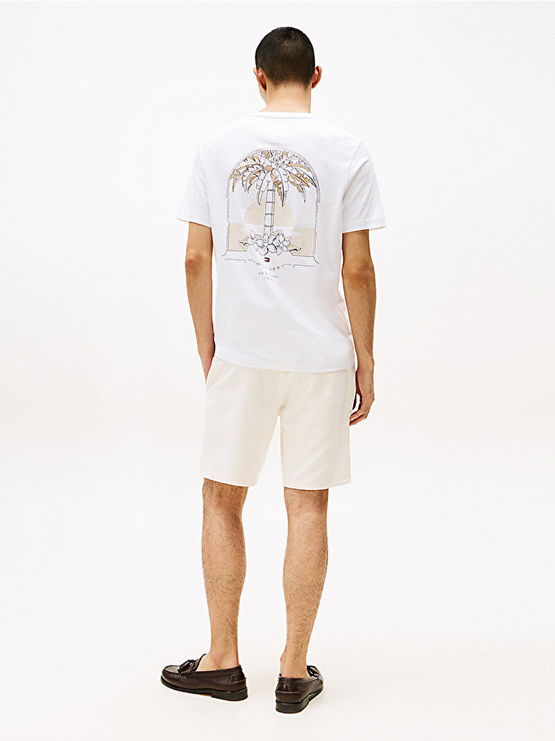 Erkek Hilfiger Hotel T-shirt Beyaz  MW0MW39352YBR