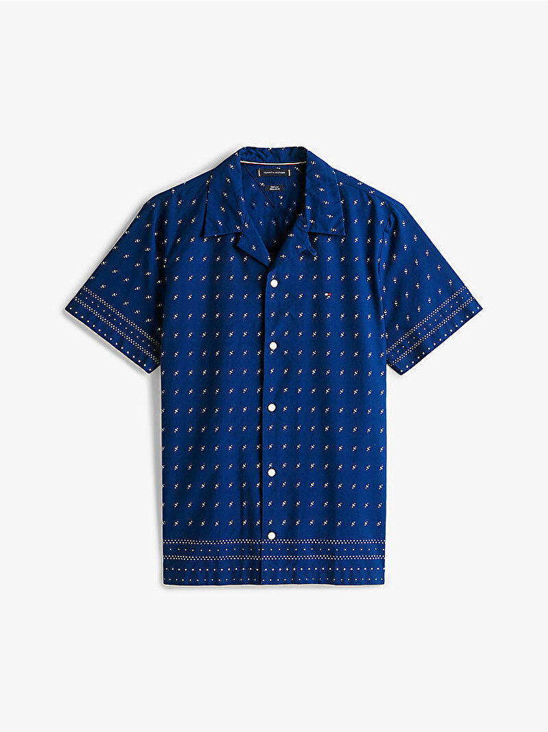 Erkek Flex Poplin Bandana Gömlek Lacivert MW0MW39157DAF
