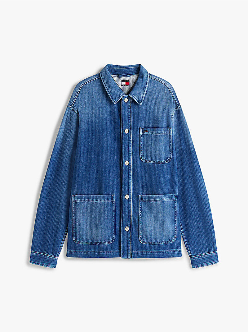 Erkek Chore Denim Ceket Mavi  DM0DM212411A5