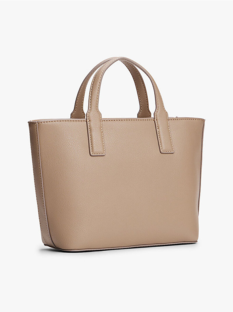 Kadın TH Logotape Mini Tote Çanta Bej  AW0AW17448AFE