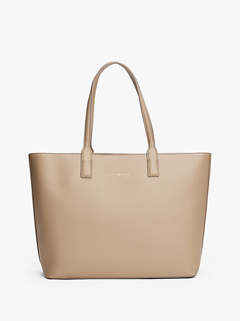 Kadın TH Logotape Tote Çanta Bej  AW0AW17449AFE