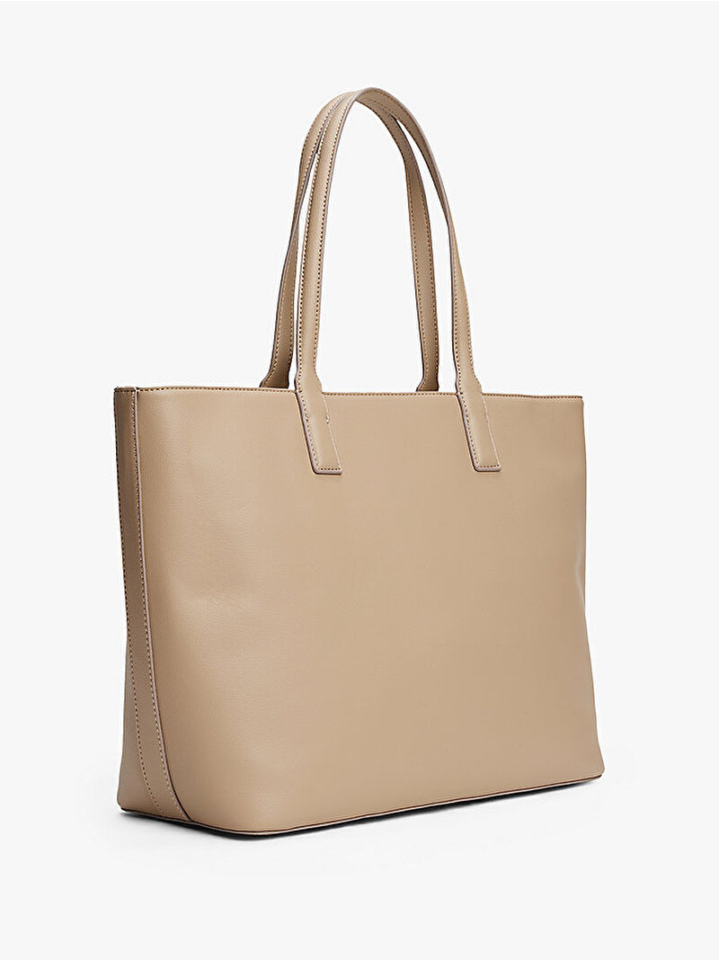 Kadın TH Logotape Tote Çanta Bej  AW0AW17449AFE