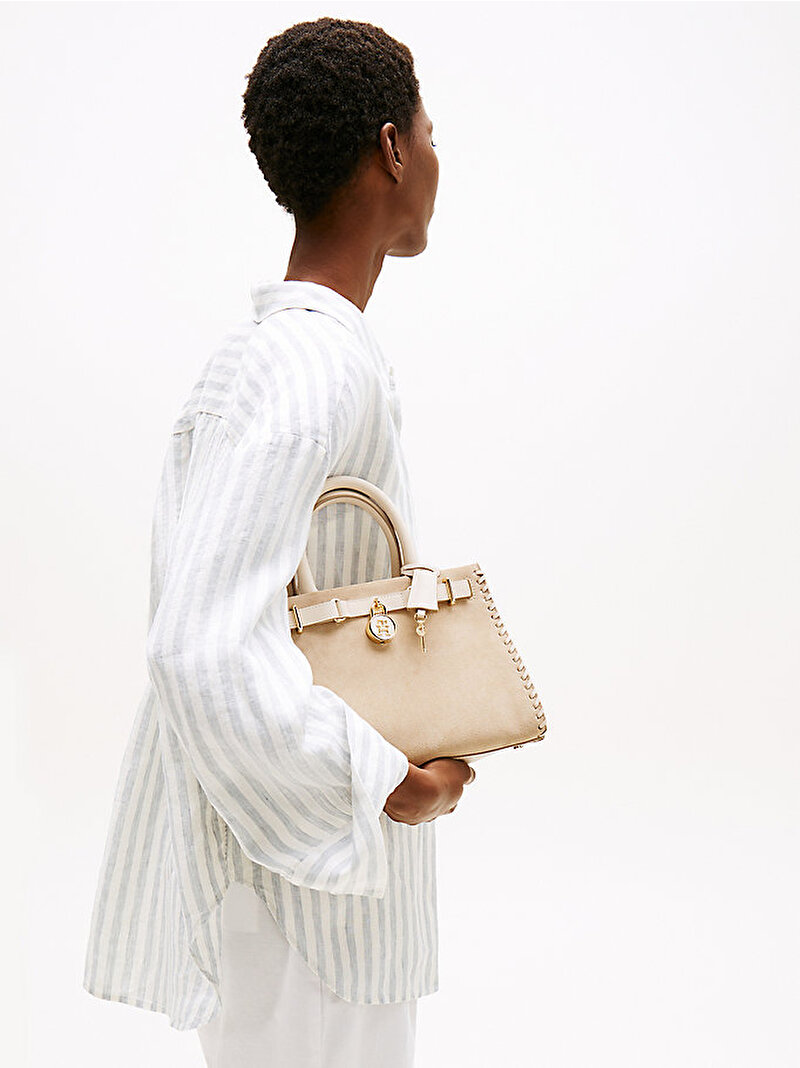 Kadın American Mini Satchel Çanta Bej  AW0AW17469ACI