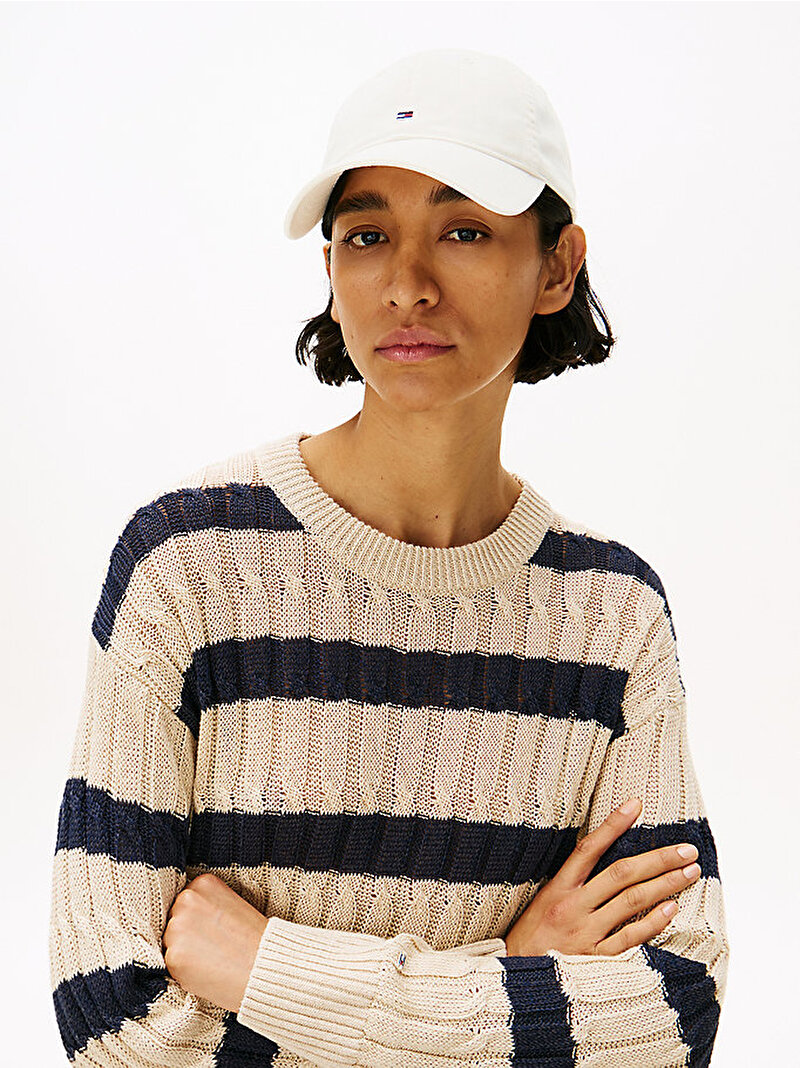 Kadın Essential Flag Soft Şapka Beyaz  AW0AW17632Z00