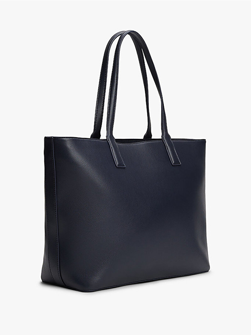 Kadın TH Logotape Tote Çanta Lacivert AW0AW17449DW6