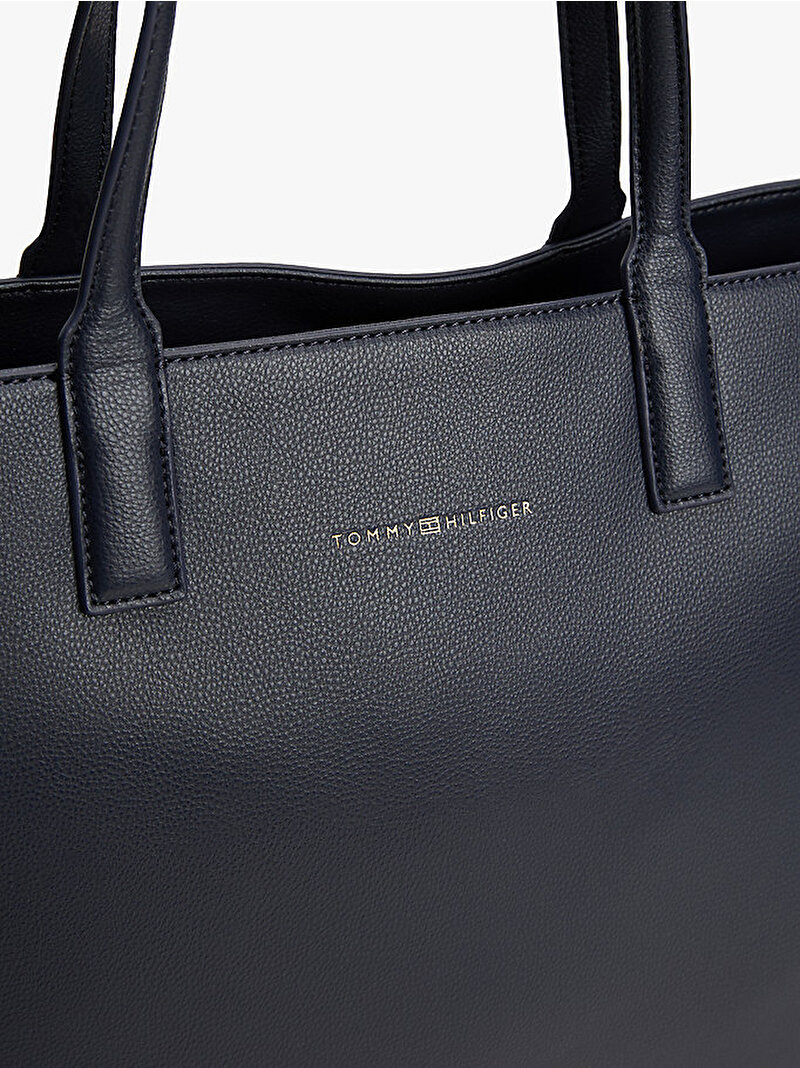 Kadın TH Logotape Tote Çanta Lacivert AW0AW17449DW6