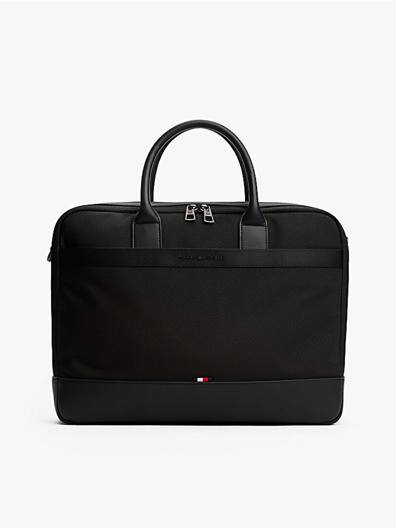 Erkek TH Nylon Travel Laptop Çantası Siyah AM0AM13470BDS