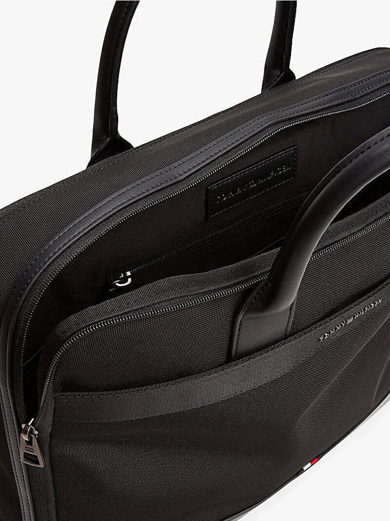 Erkek TH Nylon Travel Laptop Çantası Siyah AM0AM13470BDS