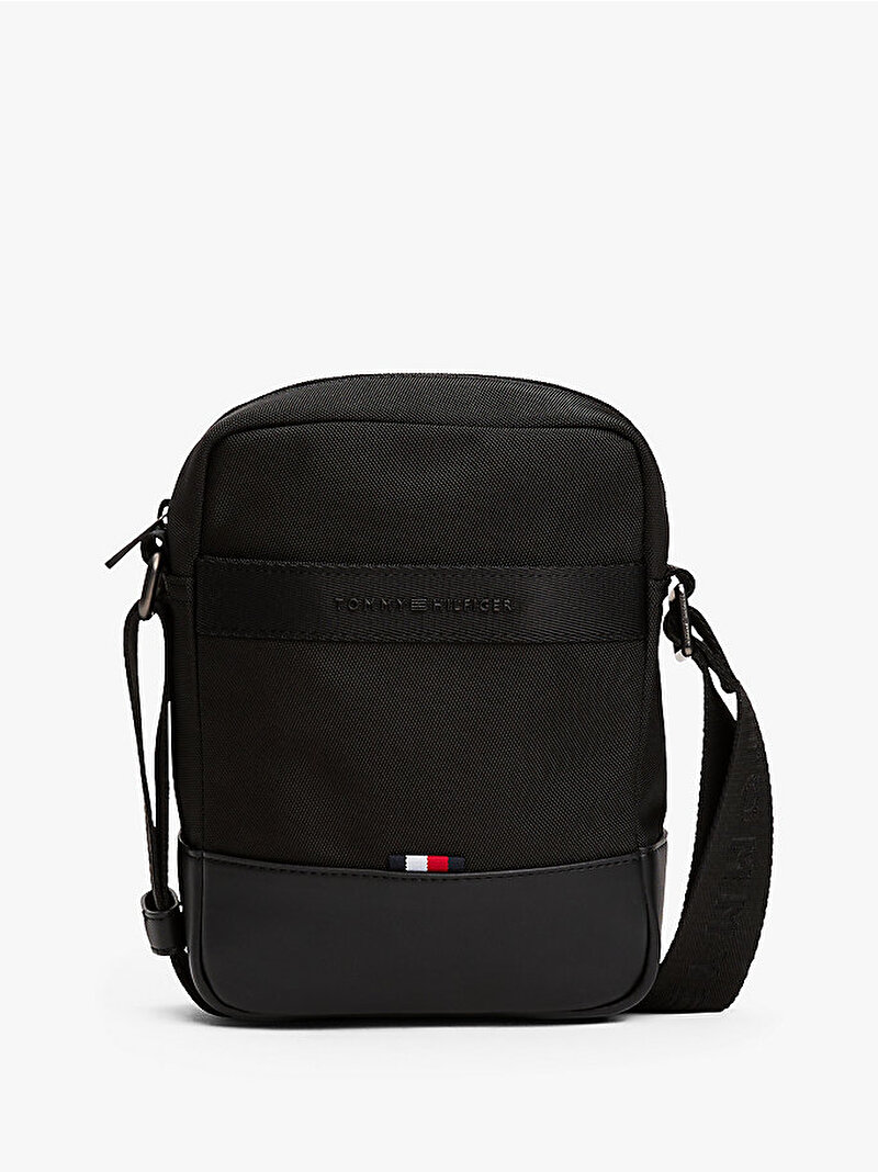 Erkek TH Nylon Travel Mini Çapraz Çanta Siyah AM0AM13472BDS