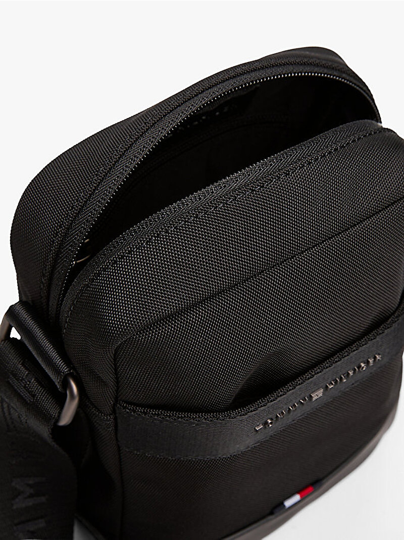 Erkek TH Nylon Travel Mini Çapraz Çanta Siyah AM0AM13472BDS