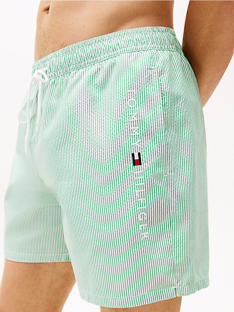 Erkek Medium Drawstring Deniz Şortu Yeşil UM0UM032650LA