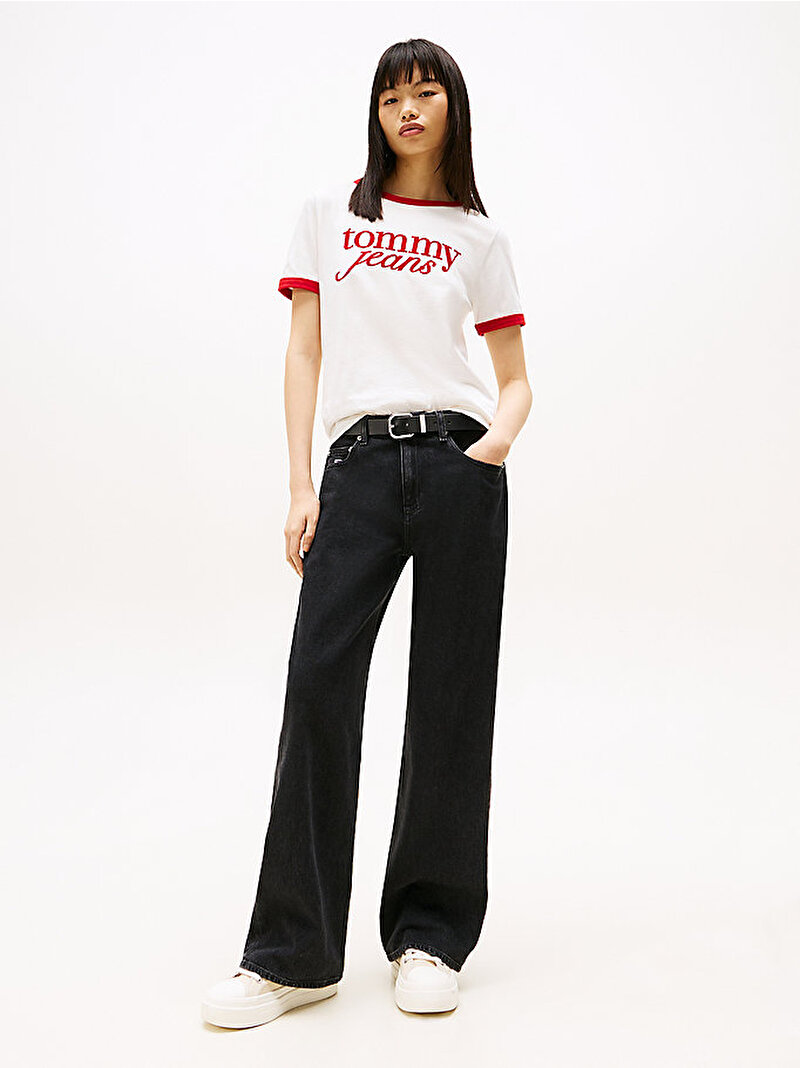 Kadın Mia MR Relaxed Jean Pantolon Siyah DW0DW204551BY