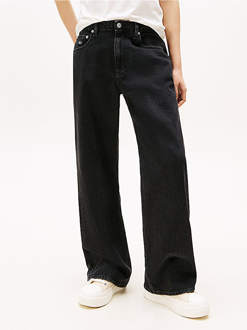 Kadın Mia MR Relaxed Jean Pantolon Siyah DW0DW204551BY