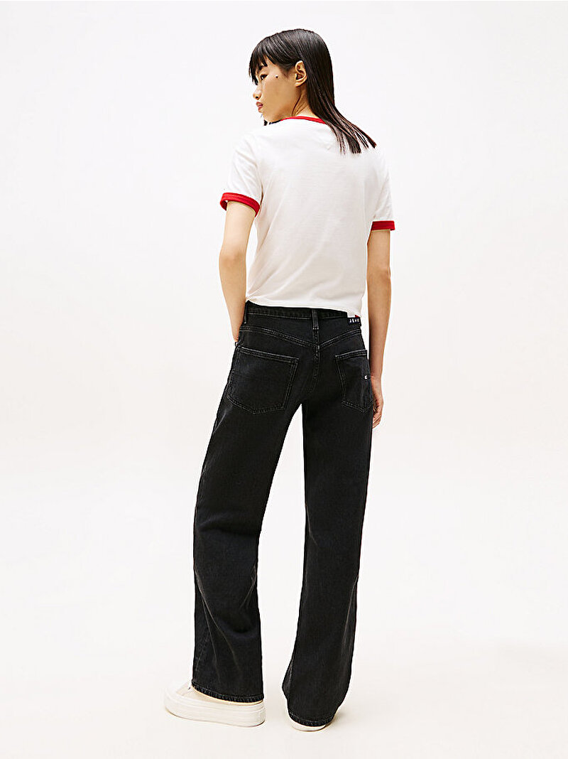 Kadın Mia MR Relaxed Jean Pantolon Siyah DW0DW204551BY