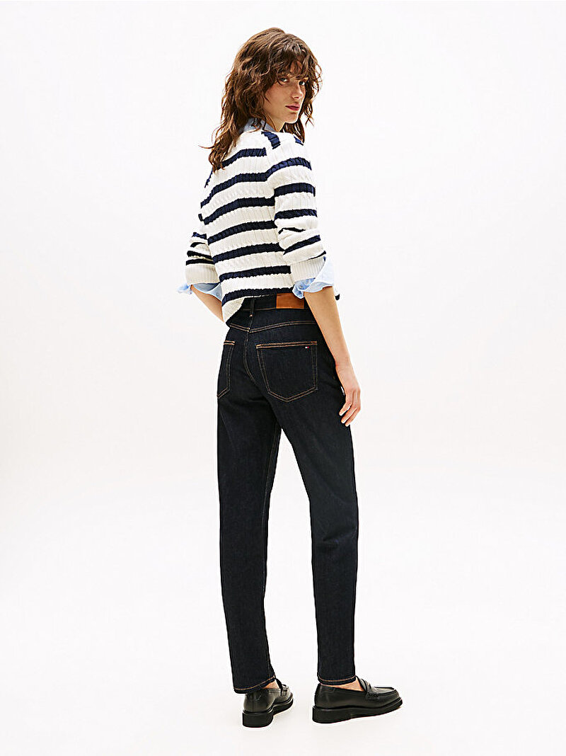 Kadın Classic Straight Jean Pantolon Lacivert WW0WW4248602E