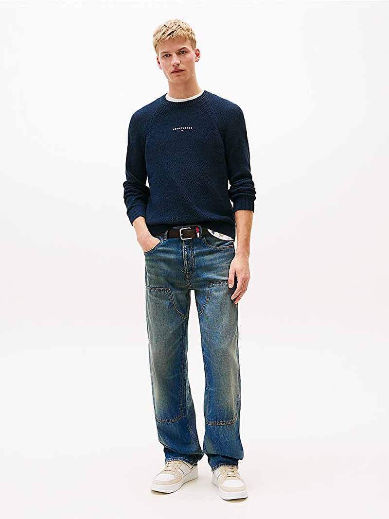 Erkek TJM Slim Raglan Line Kazak Lacivert DM0DM21655C1G