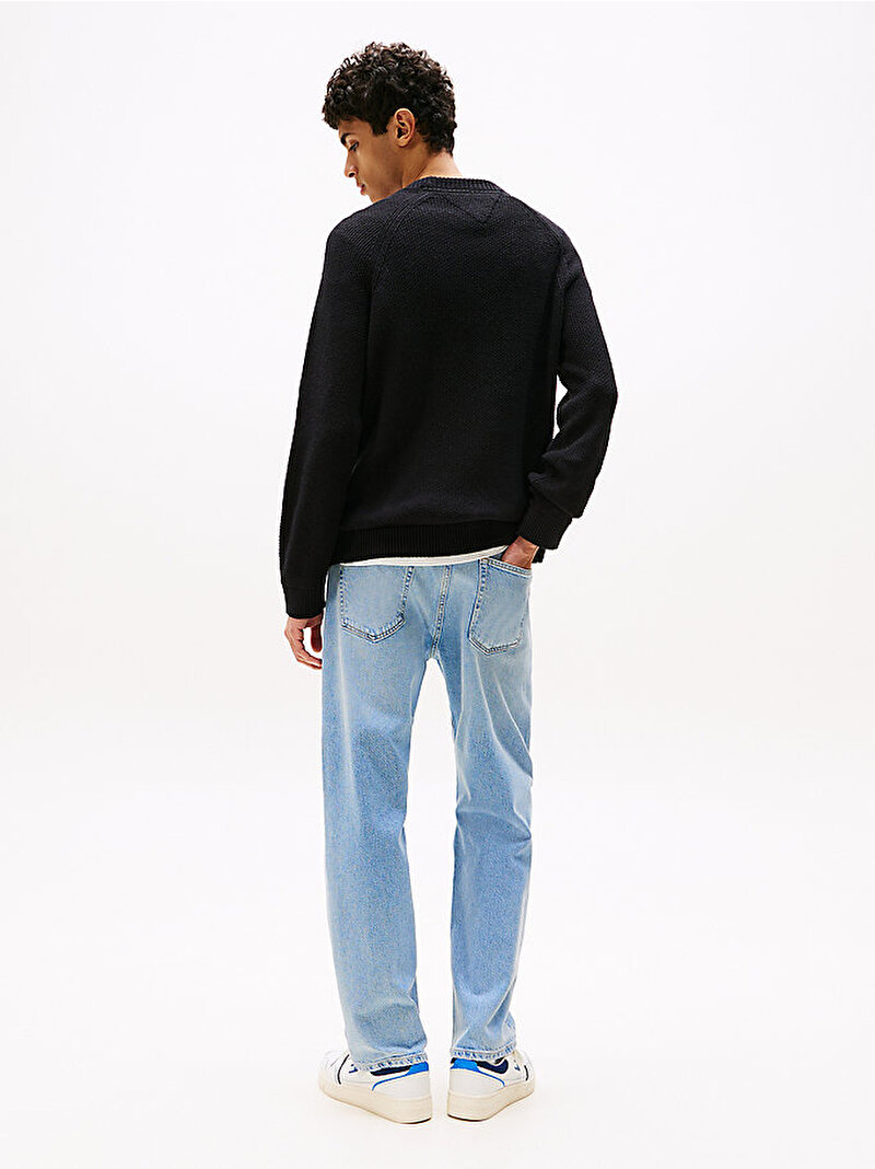 Erkek TJM Slim Raglan Line Kazak Siyah DM0DM21655BDS