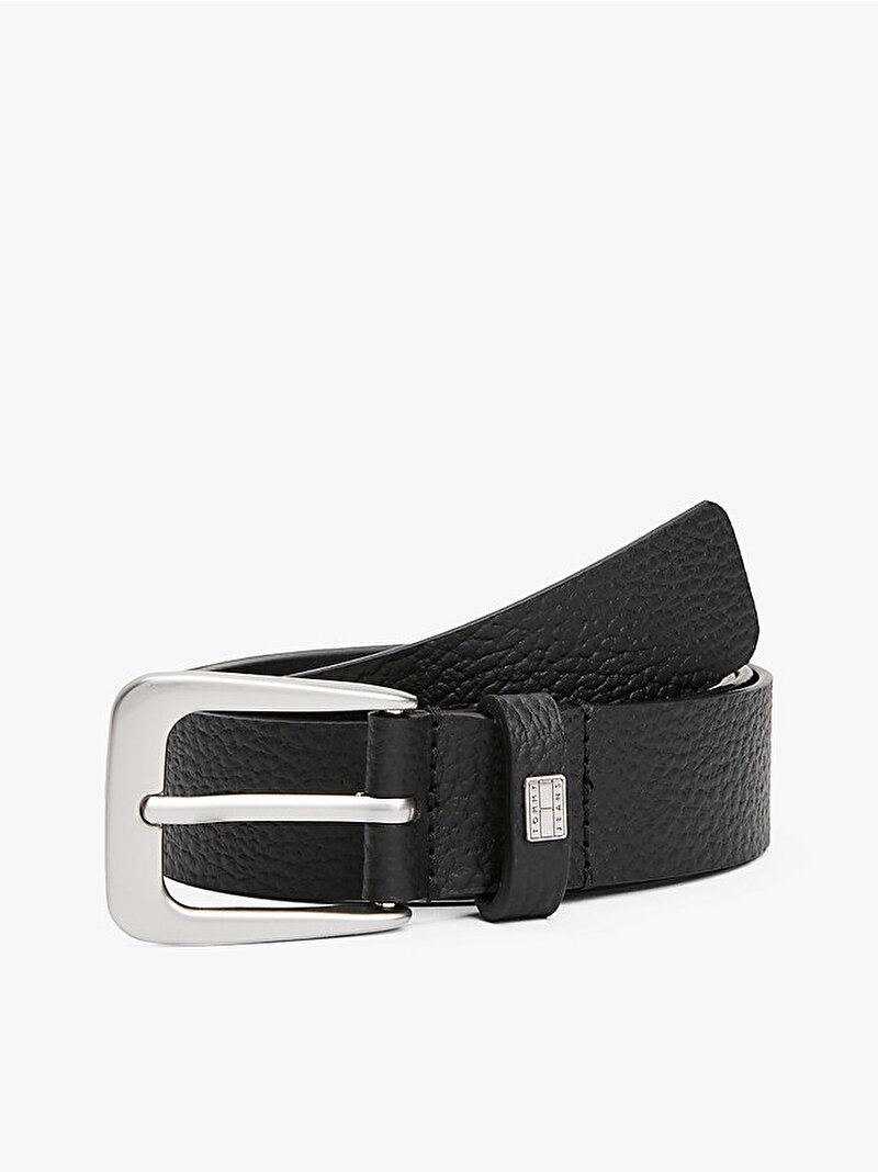 Kadın Tjw Heritage Leather Kemer Siyah AW0AW17586BDS