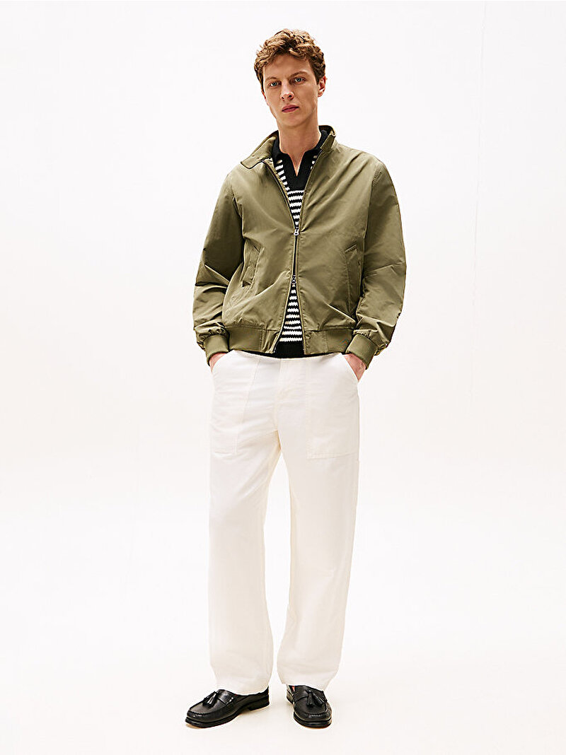 Erkek Muray Linen Cotton Pantolon Beyaz  MW0MW40570YA8