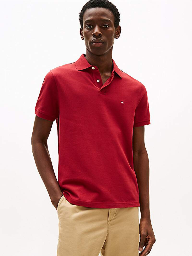 Erkek 1985 Regular Polo T-shirt Kırmızı MW0MW17770XIT