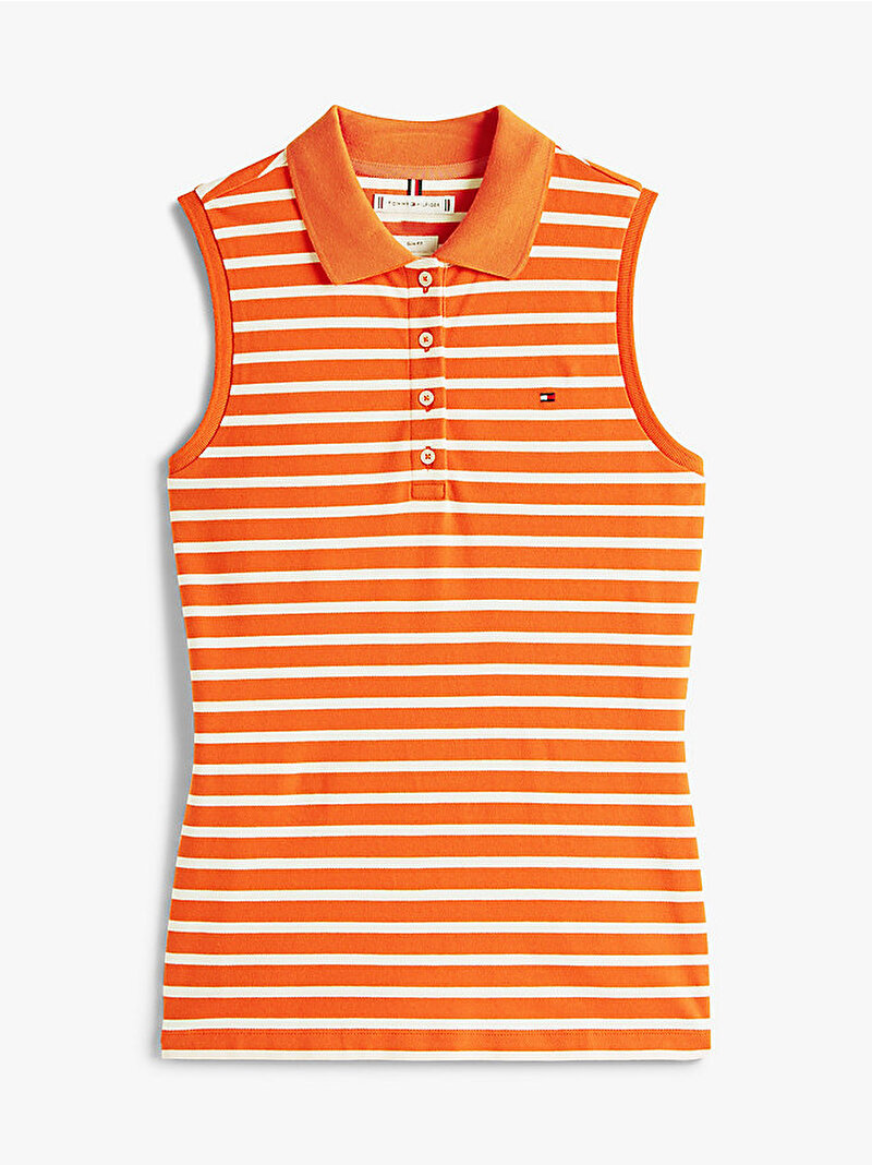 Kadın 1985 Slim Polo T-shirt Turuncu WW0WW467900DM