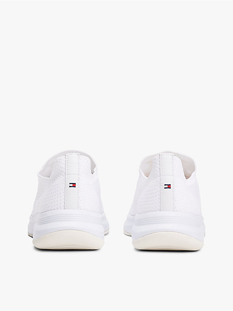 Kadın TH Knit Runner Sneaker Beyaz  FW0FW08813YBR