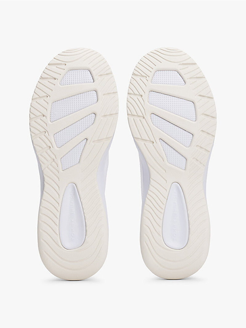 Kadın TH Knit Runner Sneaker Beyaz  FW0FW08813YBR