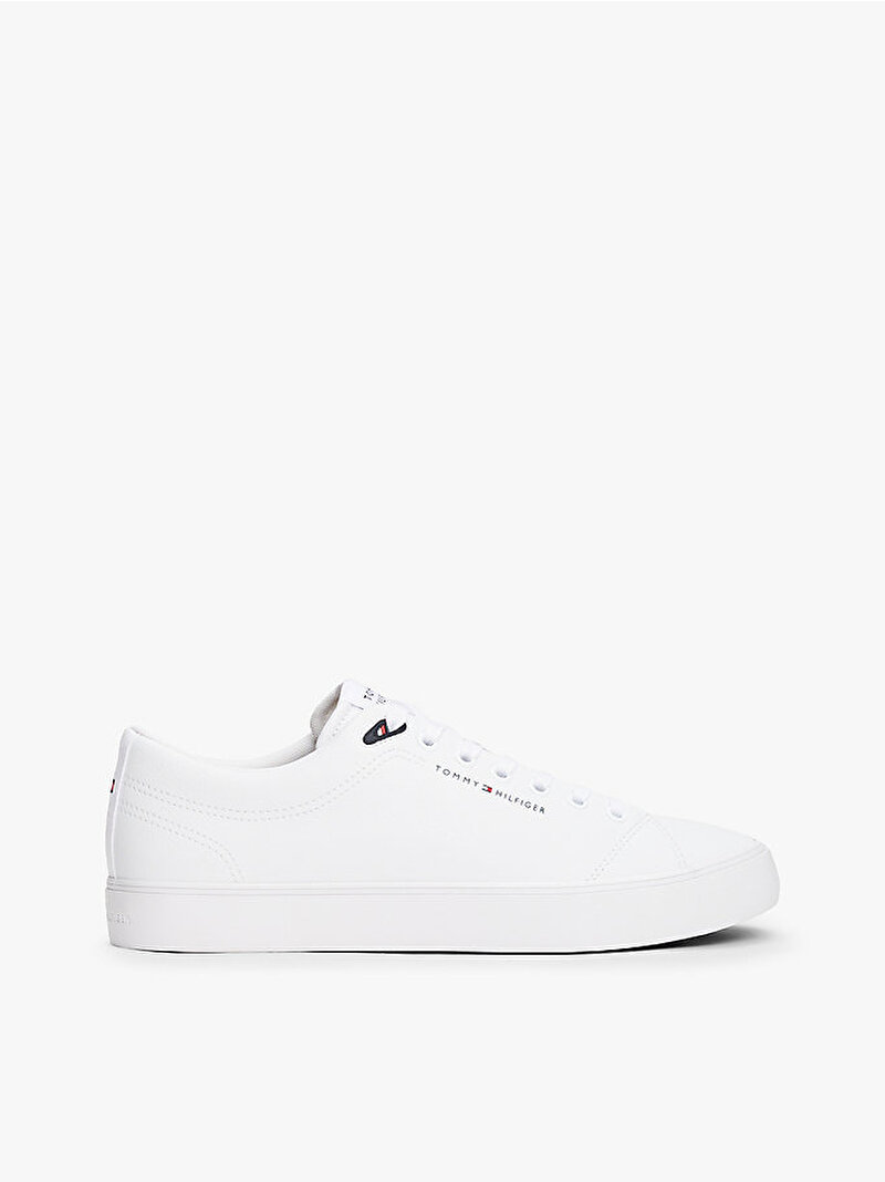 Erkek TH Vulcanic Core Low Sneaker Beyaz  FM0FM05511YBS