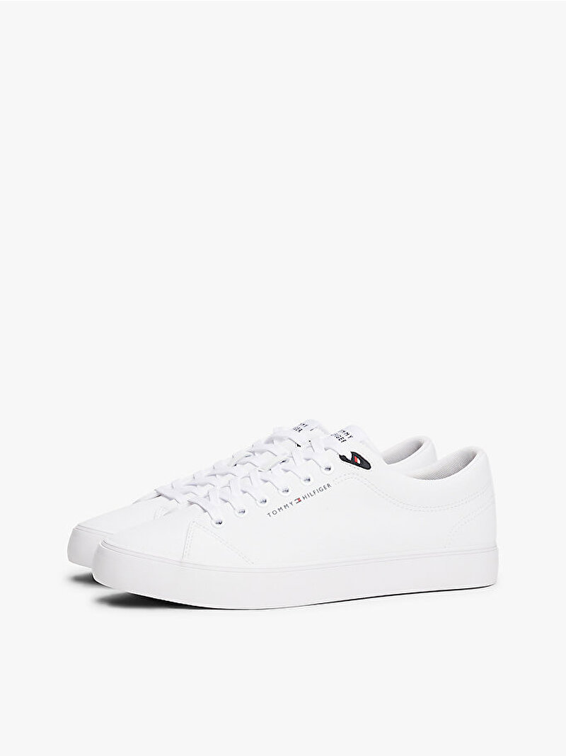 Erkek TH Vulcanic Core Low Sneaker Beyaz  FM0FM05511YBS