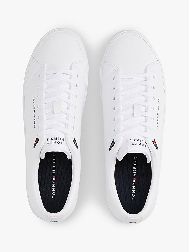 Erkek TH Vulcanic Core Low Sneaker Beyaz  FM0FM05511YBS