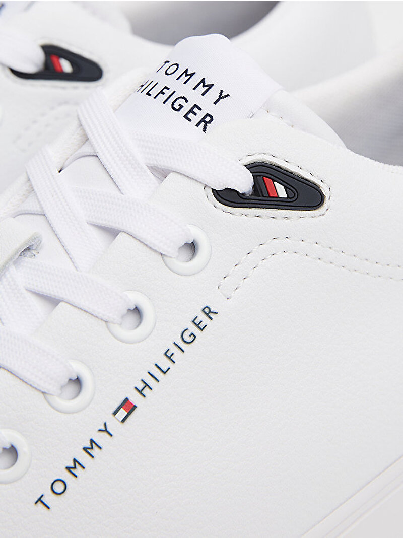 Erkek TH Vulcanic Core Low Sneaker Beyaz  FM0FM05511YBS
