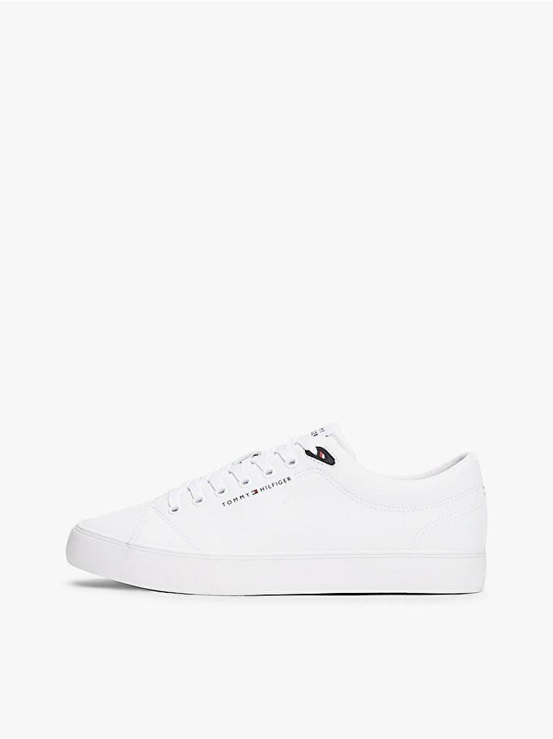 Erkek TH Vulcanic Core Low Sneaker Beyaz  FM0FM05511YBS