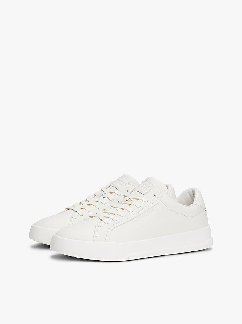 Erkek TH Court Best Tumble Sneaker Ekru FM0FM05324YBL