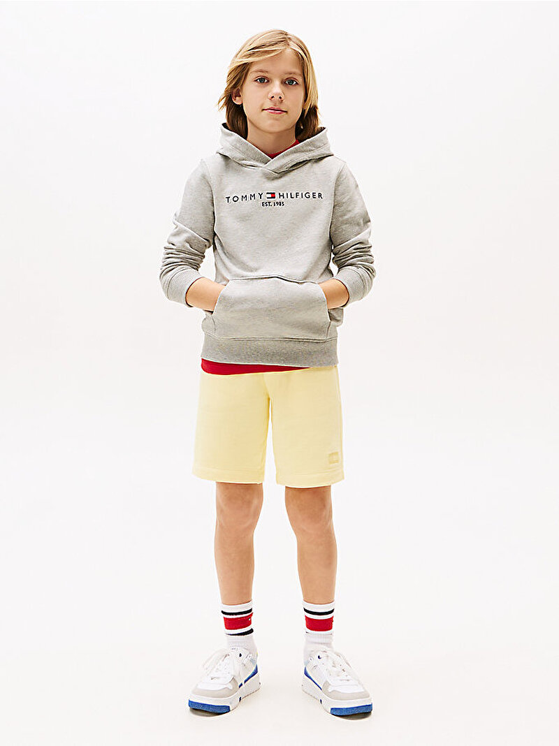 Çocuk Unisex Essential Hoodie Gri KS0KS00213P01