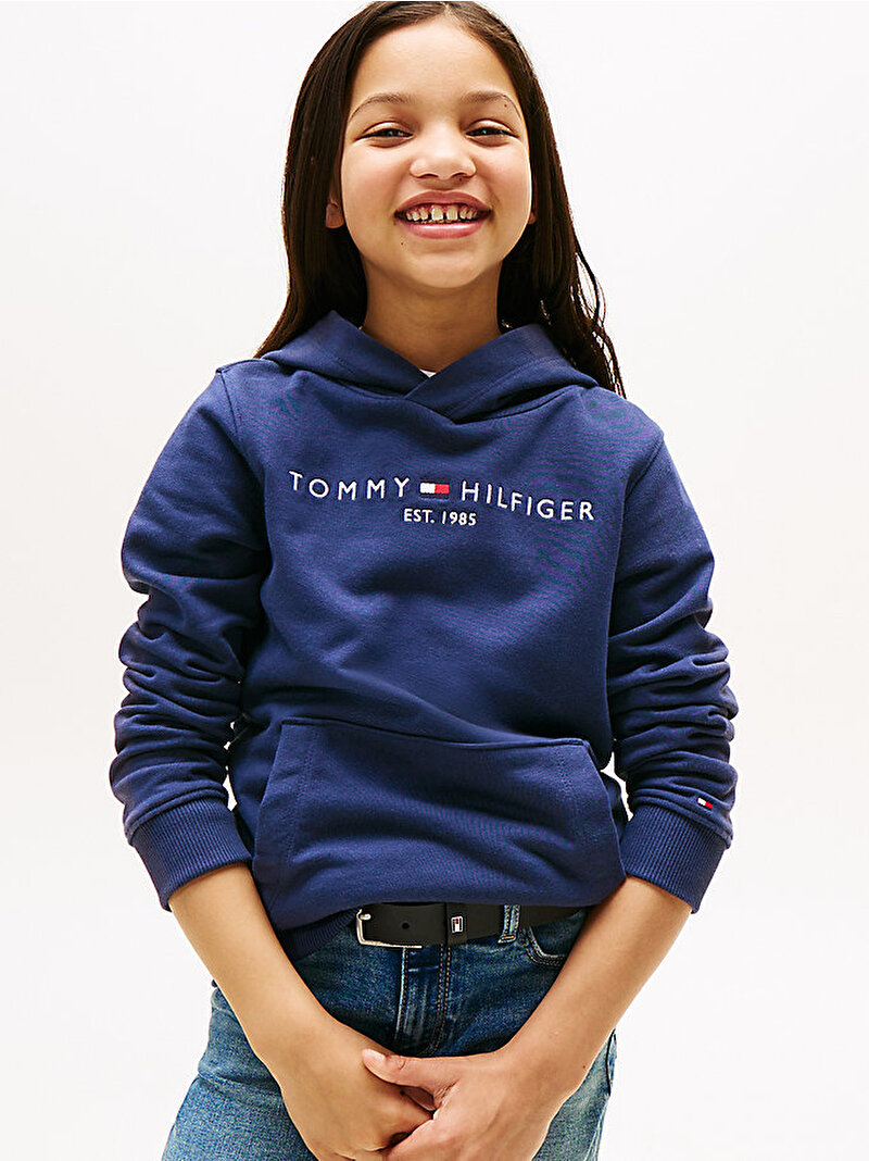 Çocuk Unisex Essential Hoodie Lacivert KS0KS00213C87