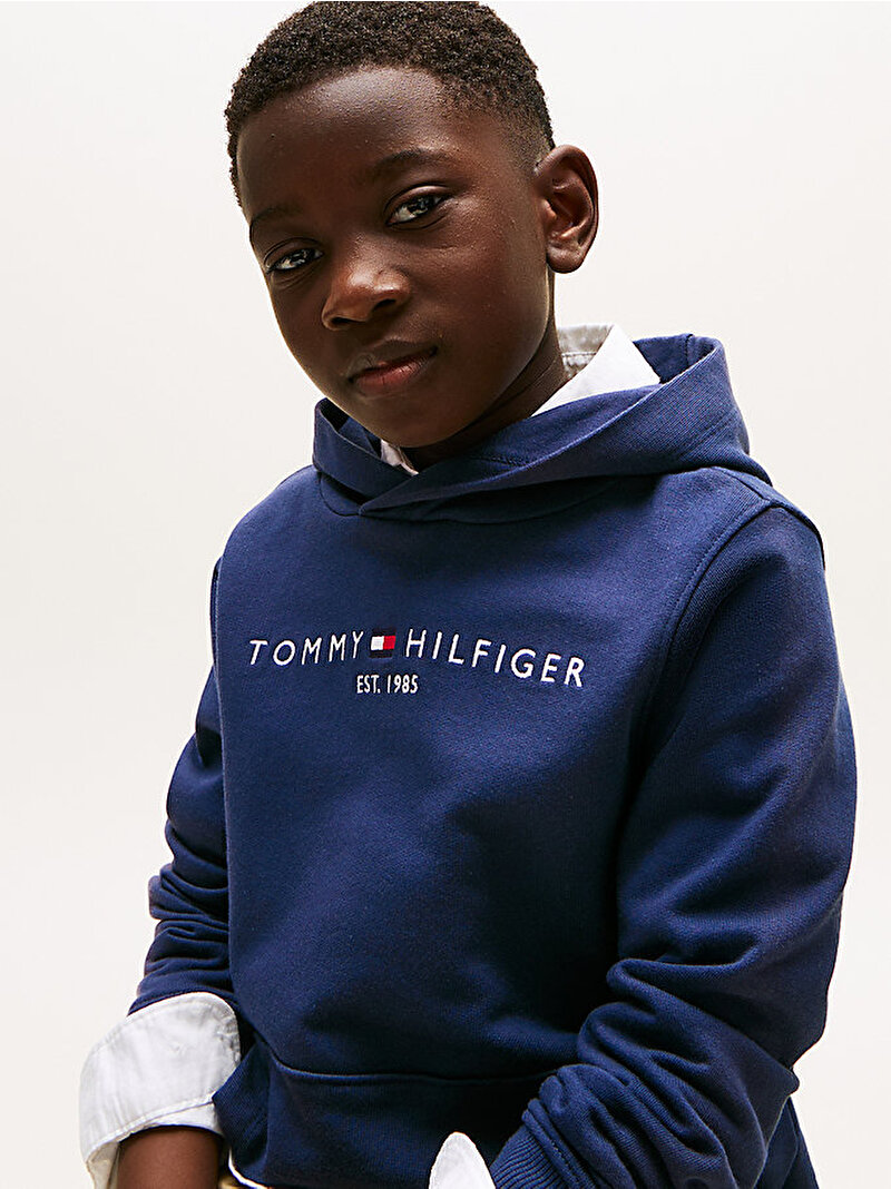 Çocuk Unisex Essential Hoodie Lacivert KS0KS00213C87