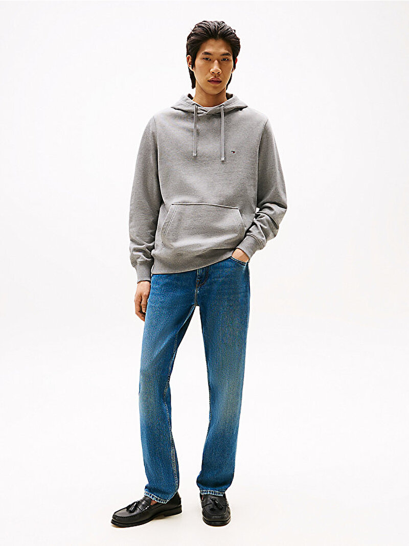 Erkek Essential Terry Hoodie Gri MW0MW37235P91