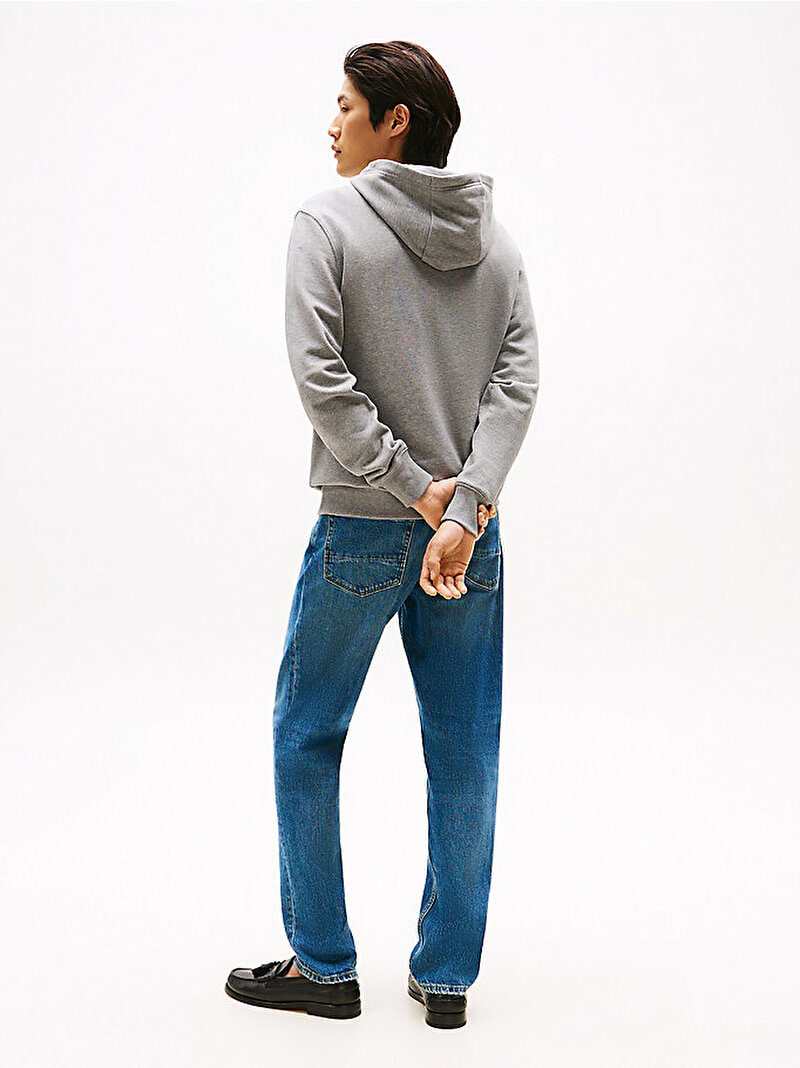 Erkek Essential Terry Hoodie Gri MW0MW37235P91