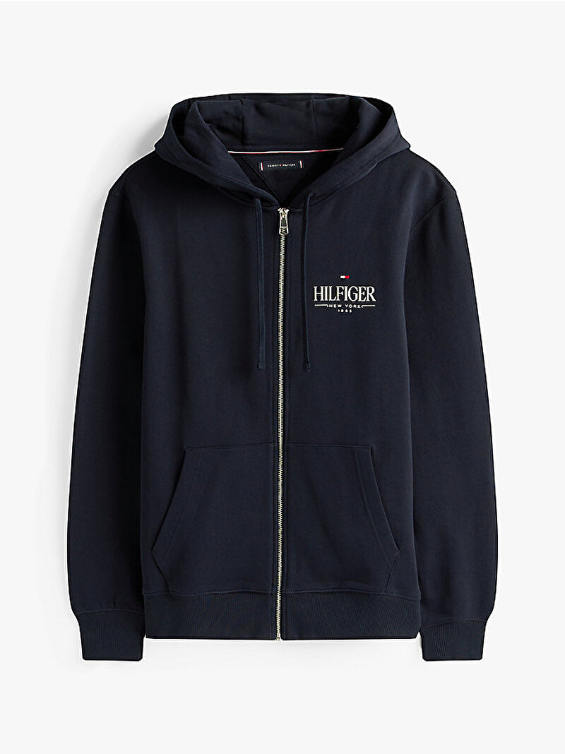 Erkek Hilfiger Stacked Hoodie Lacivert MW0MW39375DW5