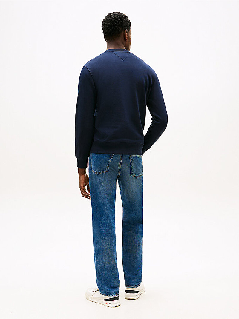 Erkek Hilfiger Stacked Sweatshirt Lacivert MW0MW39376DW5