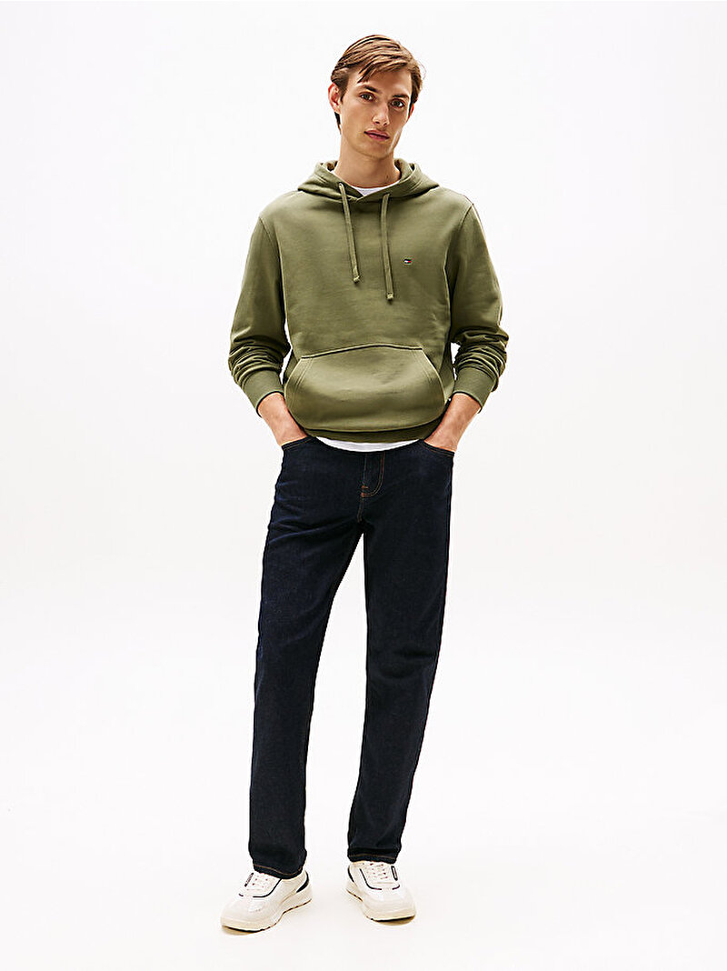 Erkek Essential Terry Hoodie Yeşil MW0MW37235PLI