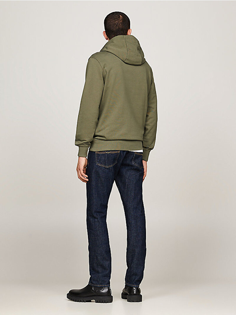 Erkek Essential Terry Hoodie Yeşil MW0MW37235PLI