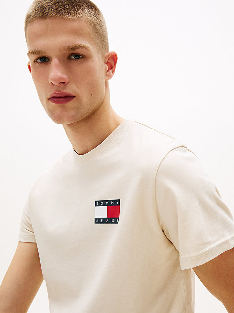 Erkek TJM Slim Essential T-shirt Bej  DM0DM20740ACH